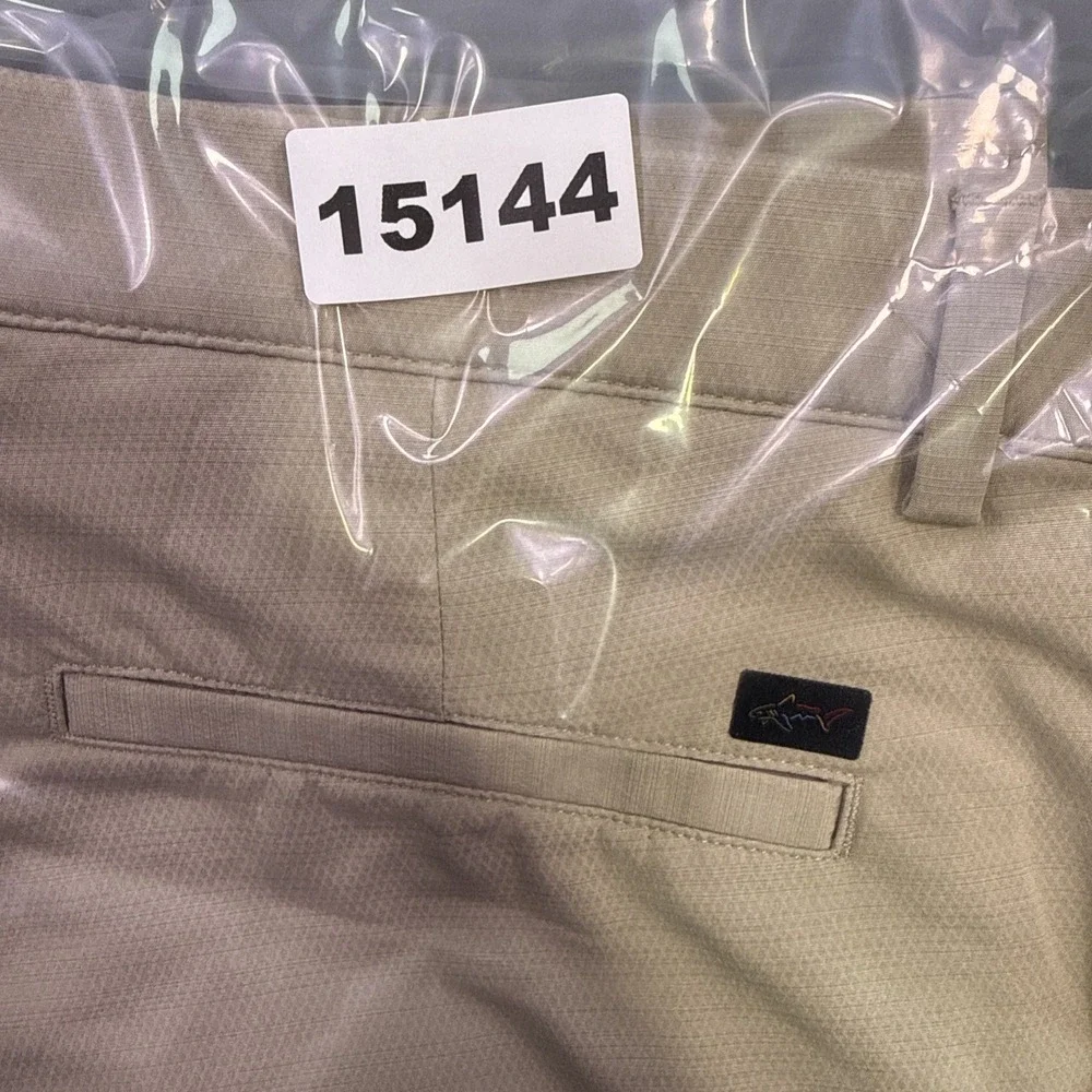 Greg Norman Men's  36 Stretch Golf Shorts  Performance Casual Tan